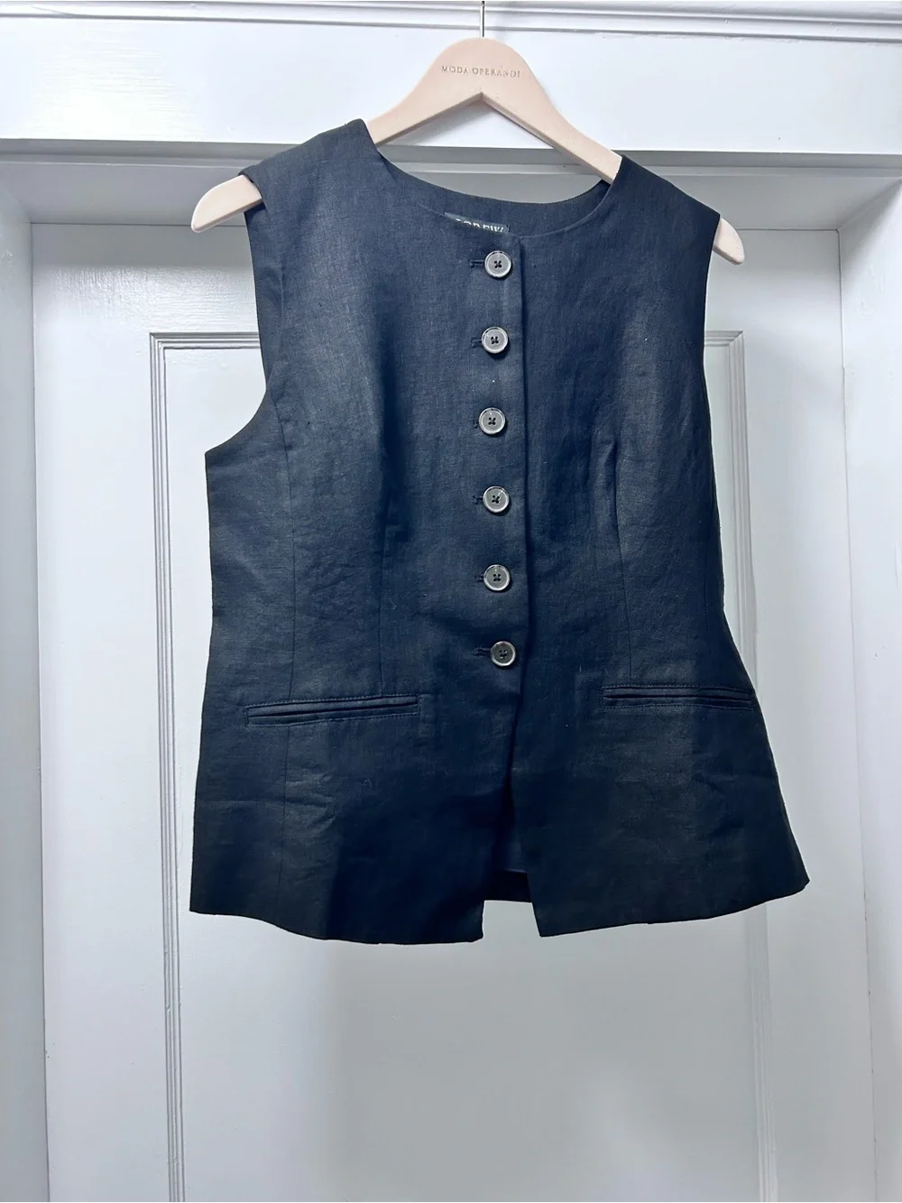 Black Linen Vest, new with tags - Picture 2 of 6